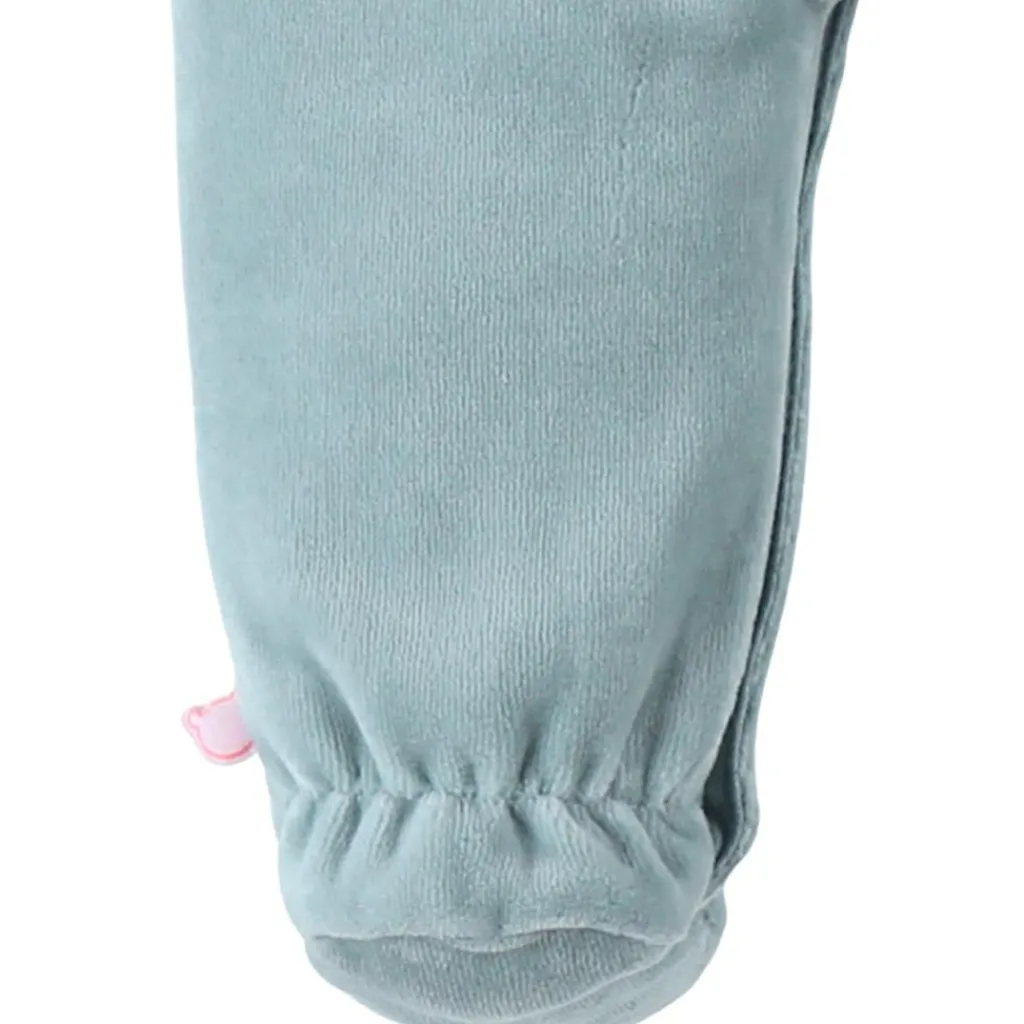 Noukie's Pyjama velours aqua éléphant (dès la naissance)