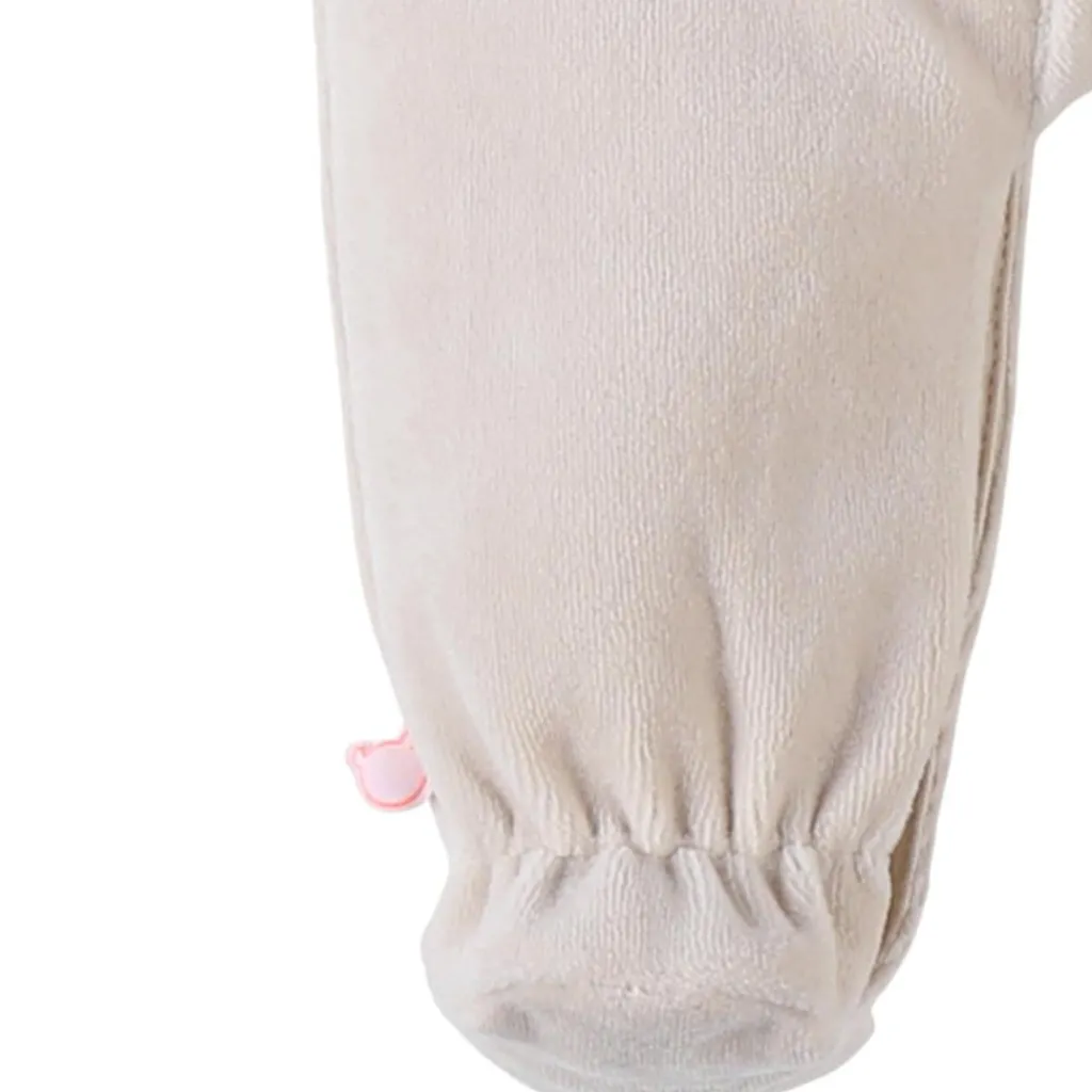 Noukie's Pyjama velours beige éléphant (dès la naissance)