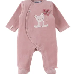Pyjama velours Lovely Cat rose clair (3 mois) Pyjama