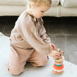 Best Pyramide à empiler Anaïs le flamant rose - Reconditionné Jouet À Empiler