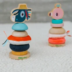 Best Pyramide à empiler Anaïs le flamant rose - Reconditionné Jouet À Empiler