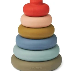 Liewood Pyramide à empiler en silicone Dag Stacking multi mix