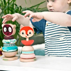 Lilliputiens Pyramide en bois Alice la renarde