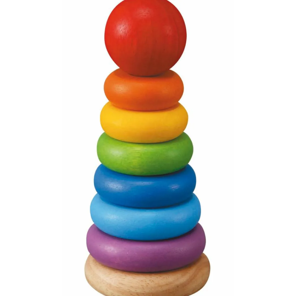 Plan Toys Pyramide en bois anneaux à empiler