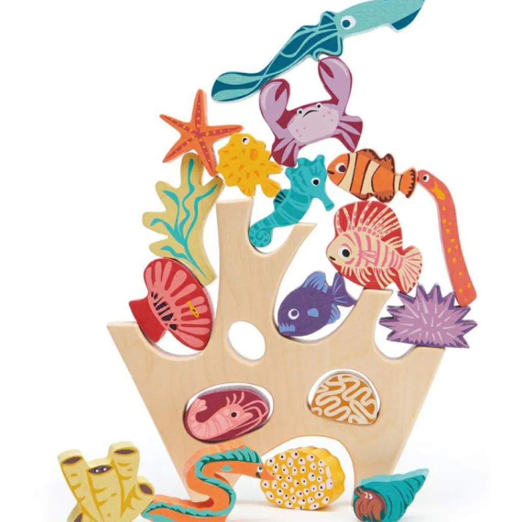 Tender Leaf Récif de corail en bois à empiler