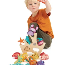 Tender Leaf Récif de corail en bois à empiler