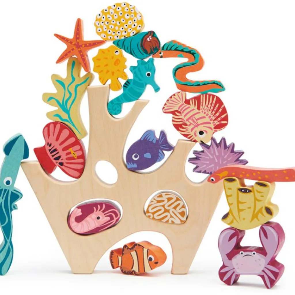 Tender Leaf Récif de corail en bois à empiler