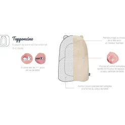 Candide Réducteur de lit déhoussable Topponcino ours