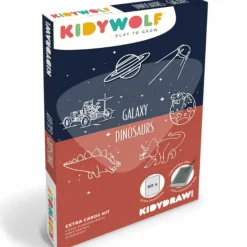 KIDYWOLF Recharge KIDYDRAW-MINI Thème : Galaxy et Dinosaures