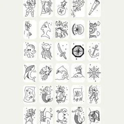 KIDYWOLF Recharge KIDYDRAW-MINI Thème : Pirates Princesses et Animaux Sauvages