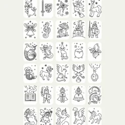 KIDYWOLF Recharge KIDYDRAW-MINI Thème : Once Upon a Time et Animaux