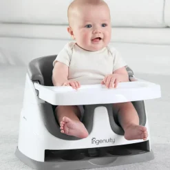 Ingenuity Rehausseur de chaise 2 en 1 Gris - Reconditionné