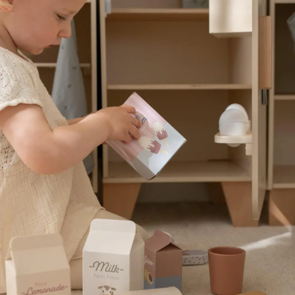 New Réfrigérateur en bois Enfant Cuisine Enfant