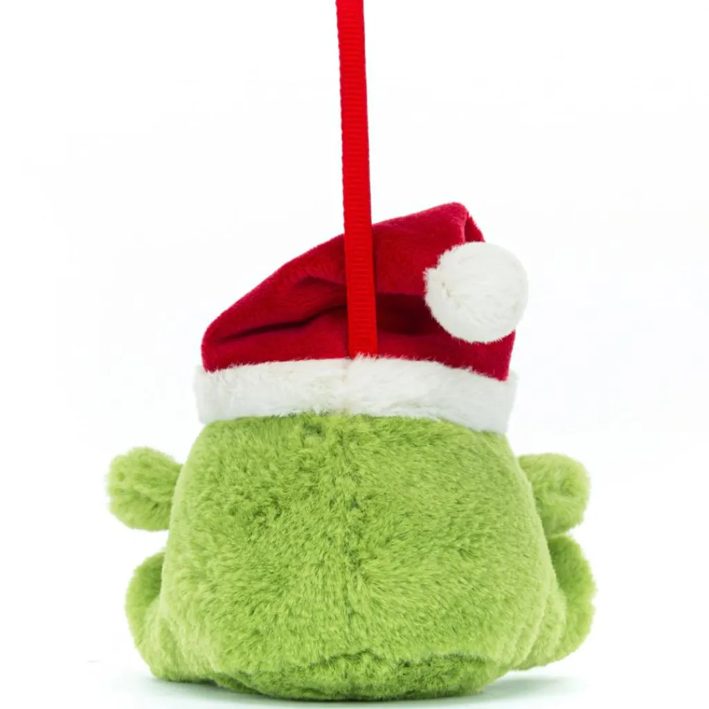 Jellycat Ricky la grenouille de Noël à suspendre (8 cm)