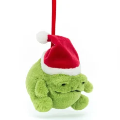 Jellycat Ricky la grenouille de Noël à suspendre (8 cm)