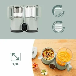 Sale Robot cuiseur Nutribaby Glass Celadon Green Robot Cuiseur