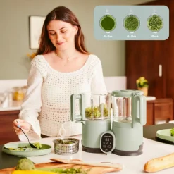 Sale Robot cuiseur Nutribaby Glass Celadon Green Robot Cuiseur