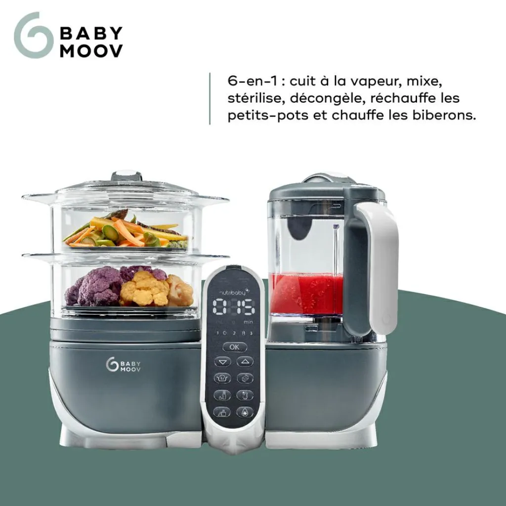 Babymoov Robot cuiseur Nutribaby(+) Industrial grey