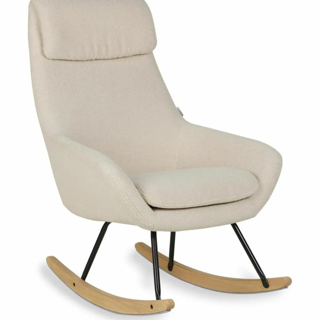 Sale Rocking chair Adulte Nordi Sheep Beige Fauteuil / Pouf