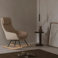 Sale Rocking chair Adulte Nordi Sheep Beige Fauteuil / Pouf