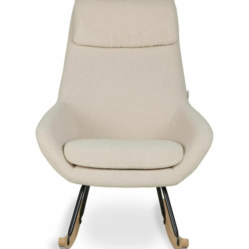 Sale Rocking chair Adulte Nordi Sheep Beige Fauteuil / Pouf