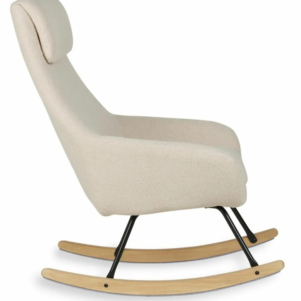 Sale Rocking chair Adulte Nordi Sheep Beige Fauteuil / Pouf