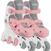 Globber Rollers Learning Skate évolutif 2 en 1 Pastel Rose (pointure 30-33)