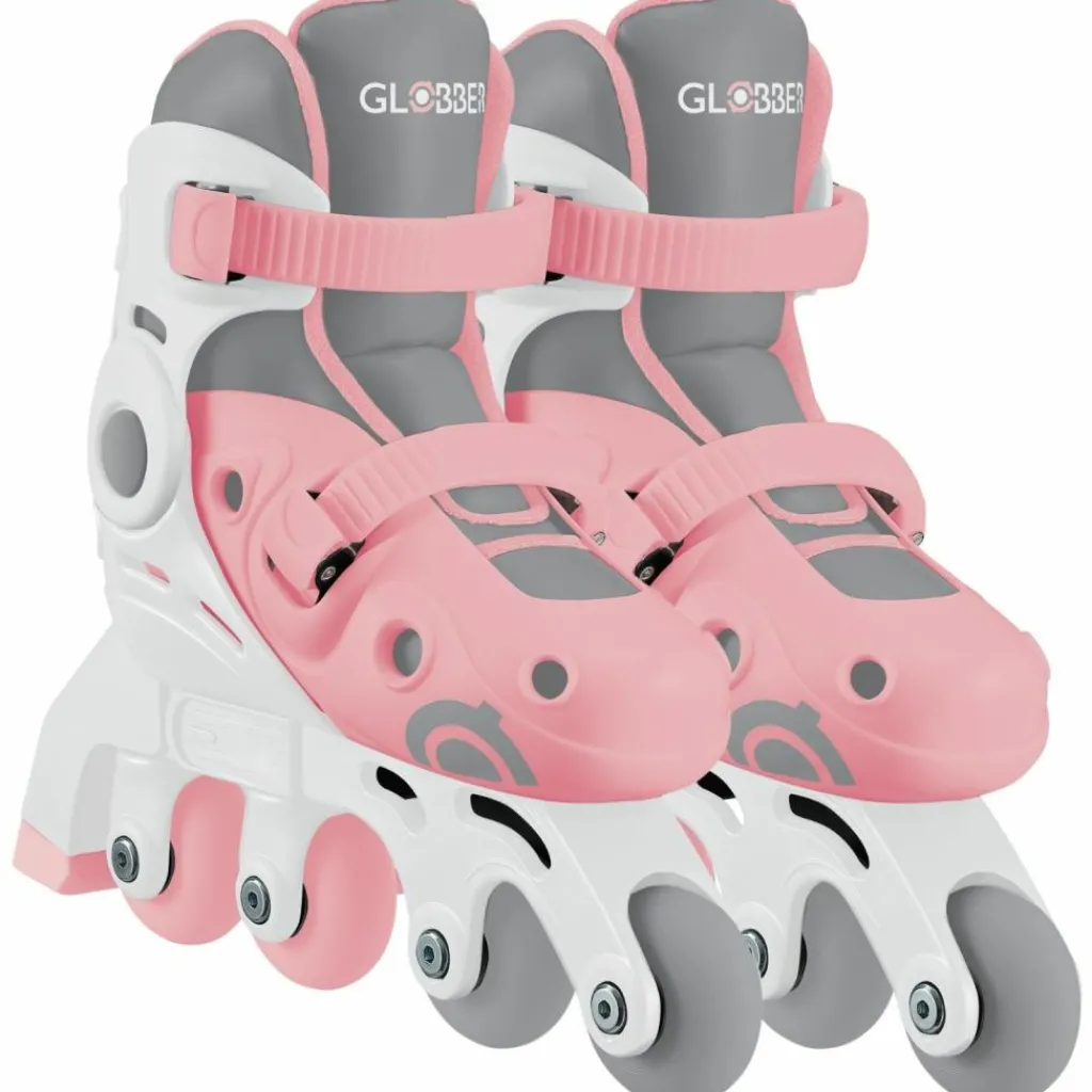 Globber Rollers Learning Skate évolutif 2 en 1 Pastel Rose (pointure 30-33)