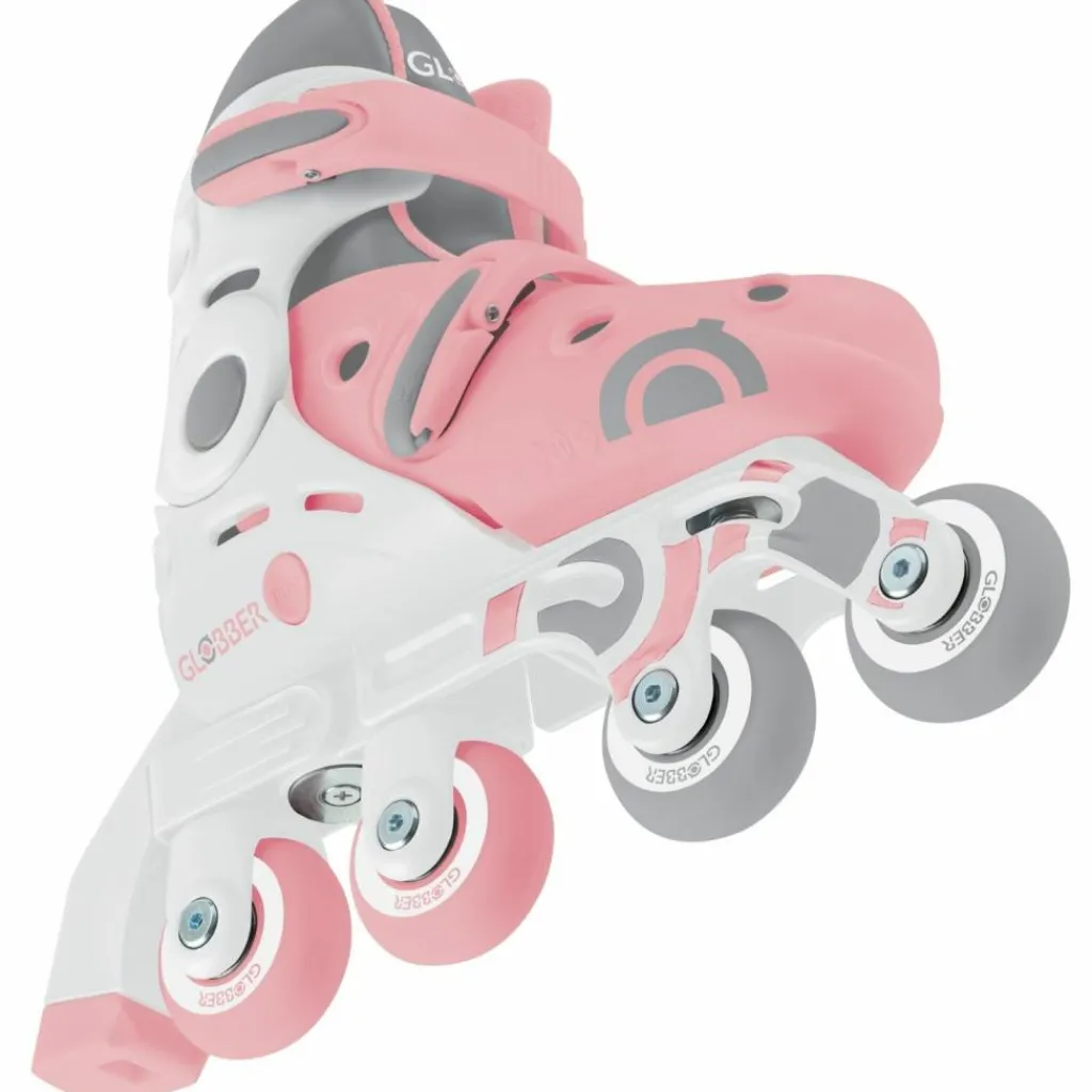 Globber Rollers Learning Skate évolutif 2 en 1 Pastel Rose (pointure 30-33)
