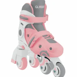 Globber Rollers Learning Skate évolutif 2 en 1 Pastel Rose (pointure 30-33)