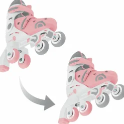 Globber Rollers Learning Skate évolutif 2 en 1 Pastel Rose (pointure 30-33)