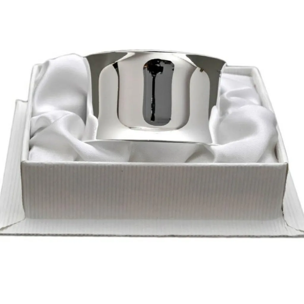 Daniel Crégut Rond de serviette Contemporaine personnalisable (métal argenté)