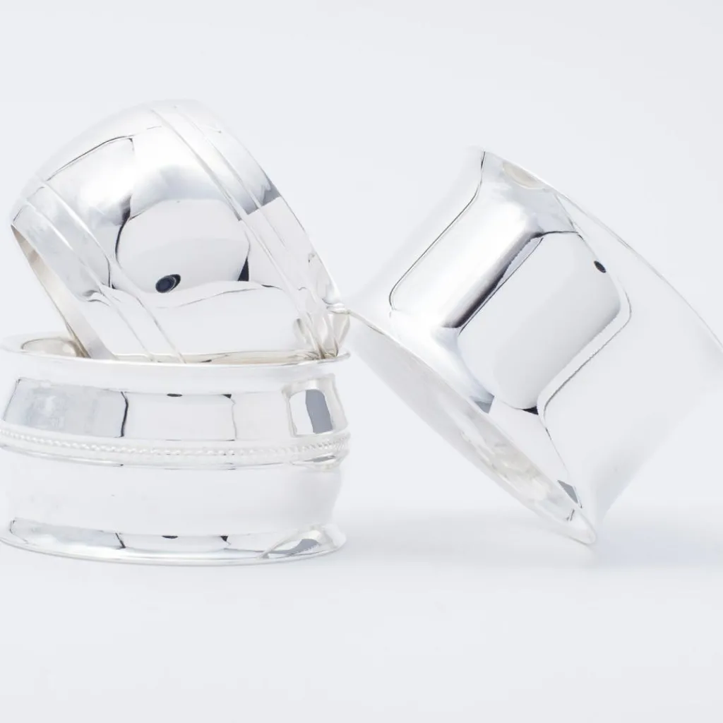 Daniel Crégut Rond de serviette Contemporaine personnalisable (métal argenté)