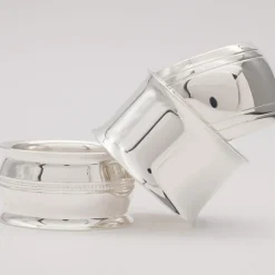 Daniel Crégut Rond de serviette Contemporaine personnalisable (métal argenté)