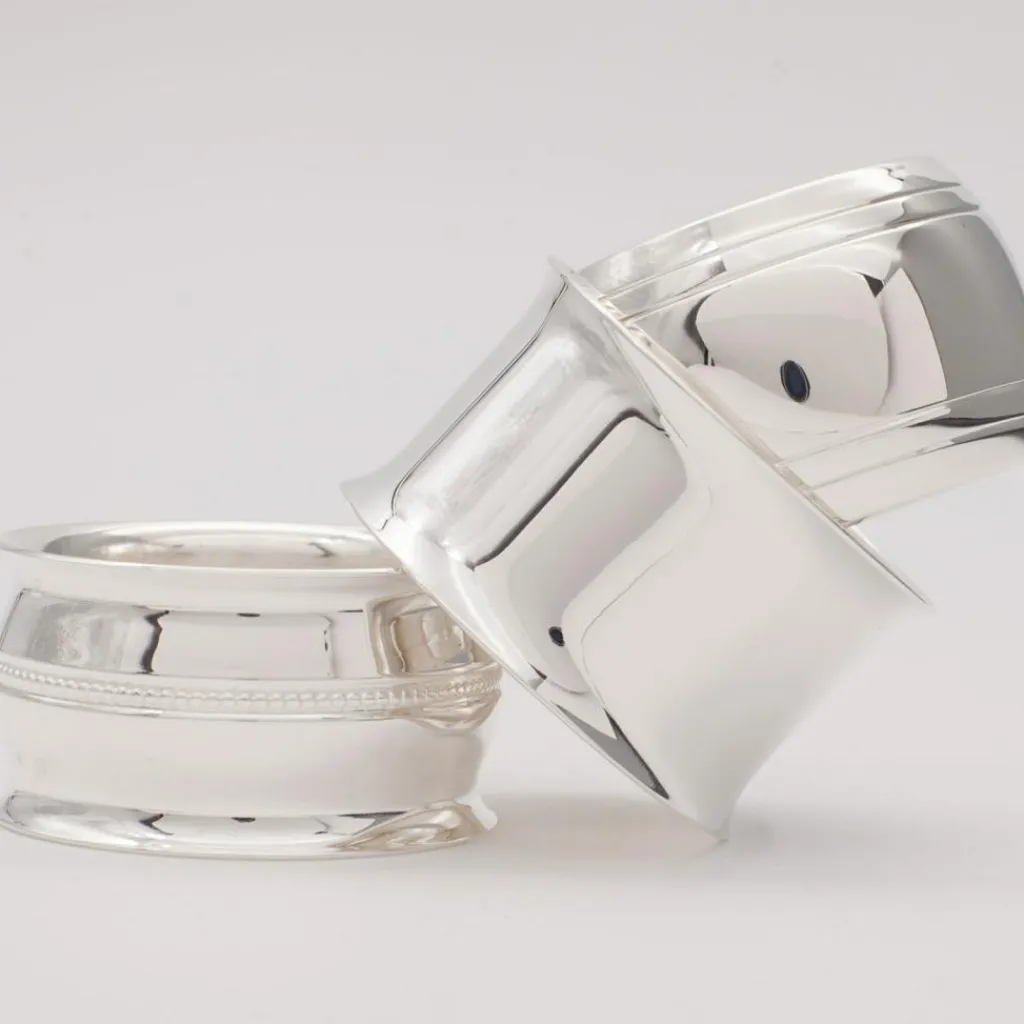 Daniel Crégut Rond de serviette Contemporaine personnalisable (métal argenté)