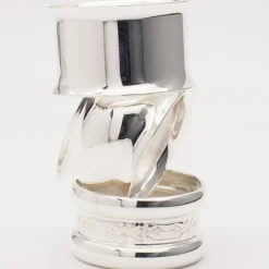 Daniel Crégut Rond de serviette Contemporaine personnalisable (métal argenté)