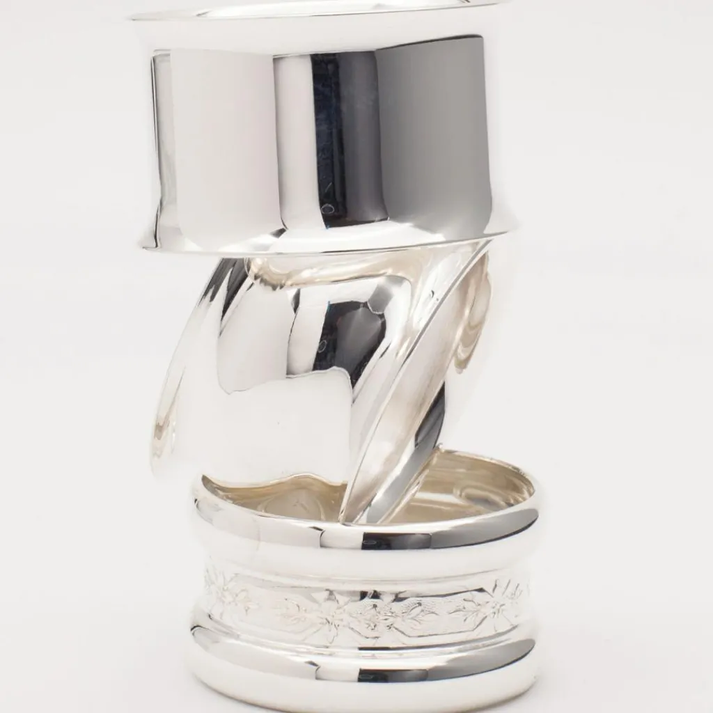 Daniel Crégut Rond de serviette Contemporaine personnalisable (métal argenté)