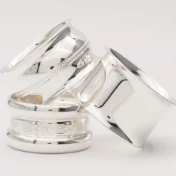 Daniel Crégut Rond de serviette Contemporaine personnalisable (métal argenté)