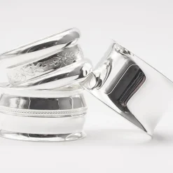 Daniel Crégut Rond de serviette Contemporaine personnalisable (métal argenté)