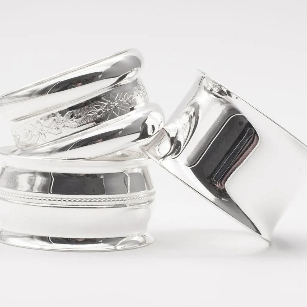 Daniel Crégut Rond de serviette Contemporaine personnalisable (métal argenté)