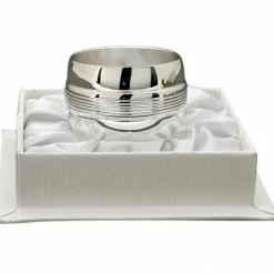 Outlet Rond de serviette Filets personnalisable (métal argenté) dans son coffret Rond De Serviette