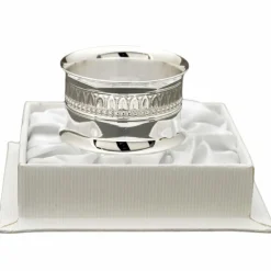 Daniel Crégut Rond de serviette Marie-Louise en métal argenté + coffret (personnalisable)