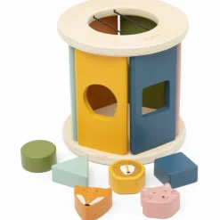 Rouleau à formes en bois Jouet À Encastrer