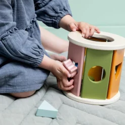 Rouleau à formes en bois Jouet À Encastrer