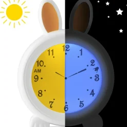 Alecto Réveil éducatif et veilleuse sleeptrainer lapin