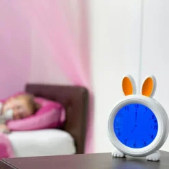 Alecto Réveil éducatif et veilleuse sleeptrainer lapin