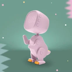 New Réveil Robot Dinosaure Rose Réveil