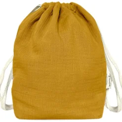 Les Griottes Sac à dos à ficelles jaune moutarde (personnalisable)