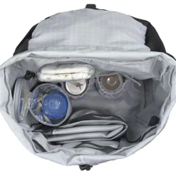 Lässig Sac à dos à langer en polyester recyclé noir Outdoor Green Label