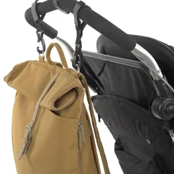 Lässig Sac à dos à langer en polyester recyclé Green label Rolltop curry